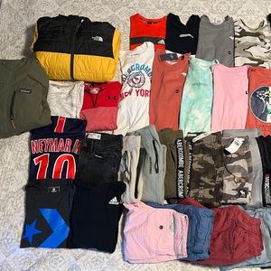 Kids 7/8-9/10 Abercrombie/Northface/Patagonia/adidas/UA/Levis/Polo